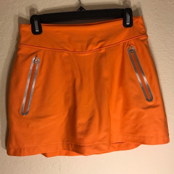 Nike Golf Tour Performance Skort, Sz Small, Orange - Picture 2 of 13